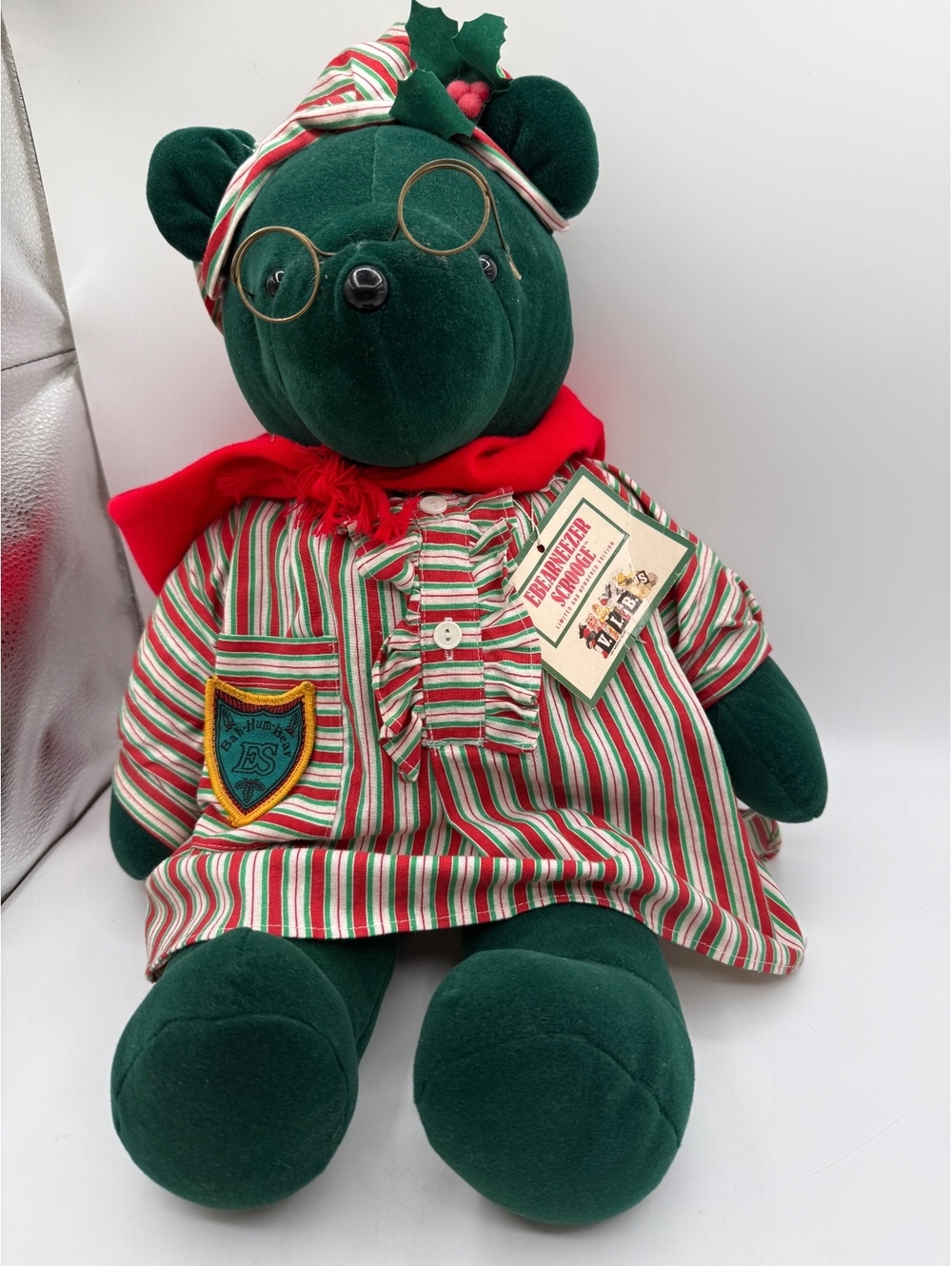 Vintage Ebearneezer Scrooge Christmas Limited Edition V.I.B.S. Collector Bear
